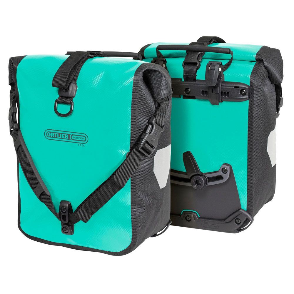 Ortlieb Sport-Roller Free Ön Bisiklet Çanta 25L Celeste Siyah QL2.1 F6104