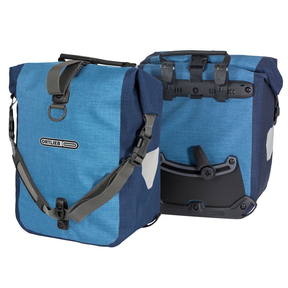 Ortlieb Sport-Roller Plus Ön Bisiklet Çanta 25L Kot Çelik Mavi QL2