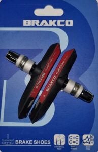 Brakco M-959V Pabuç Seti 2li Siyah Kırmızı