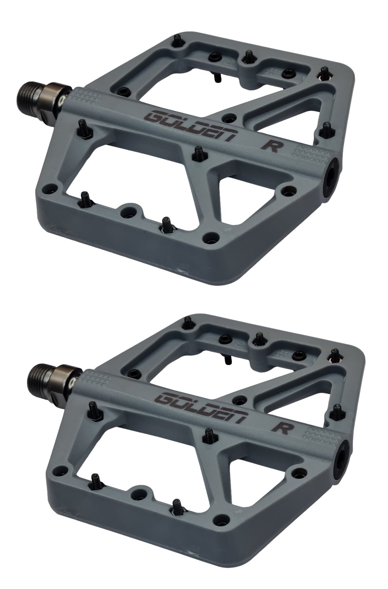 Golden 874 Rulmanlı Platform Pedal - Gri (Çivili Set)