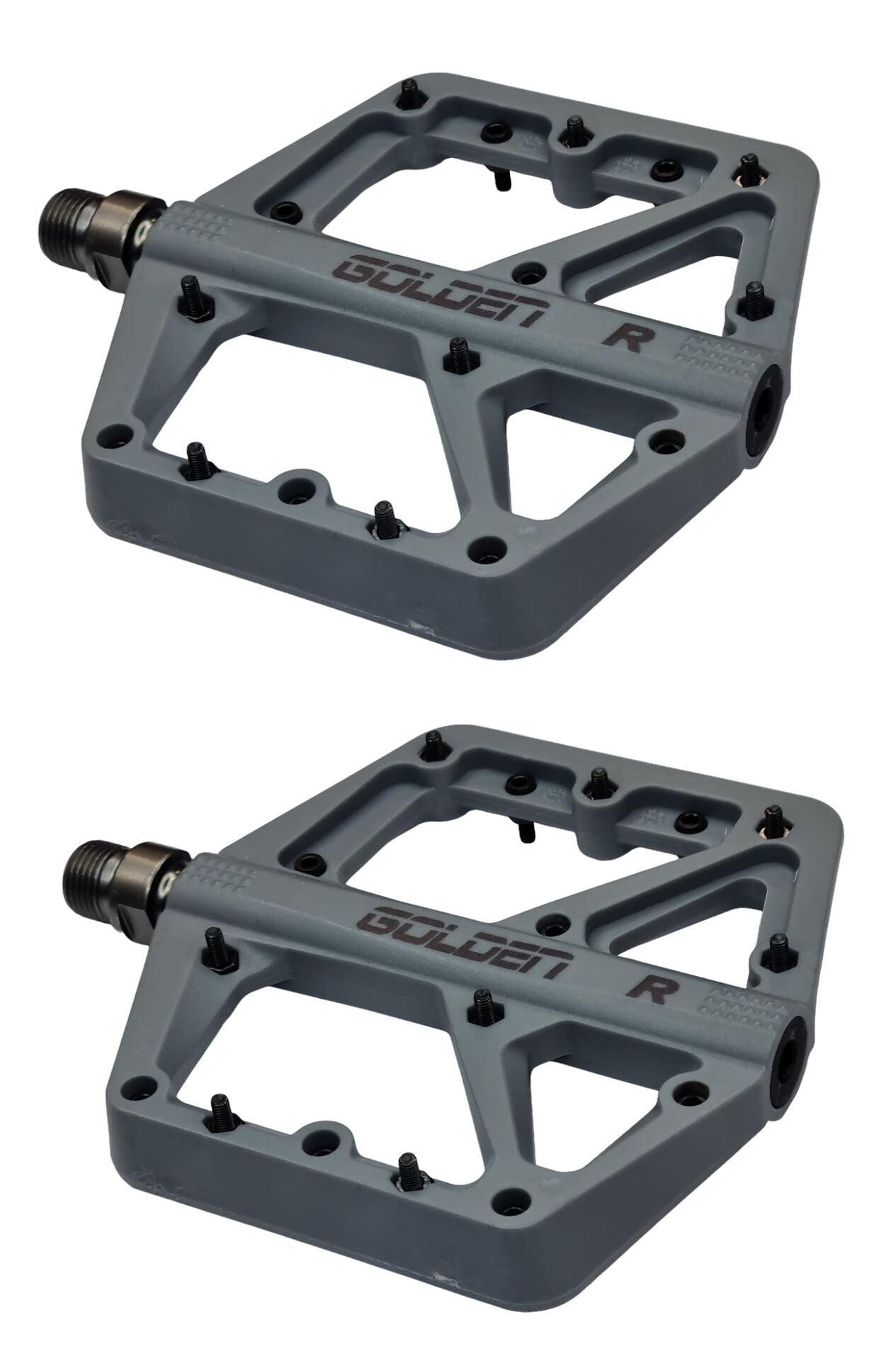 Golden 874 Rulmanlı Platform Pedal 8 Çivili - Gri