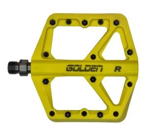 Golden 874 Rulmanlı Platform Pedal 8 Çivili - Sarı