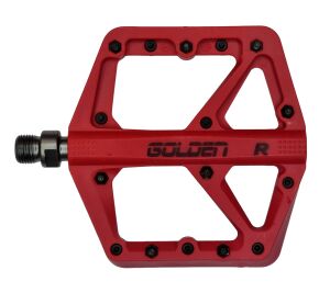 Golden 874 Rulmanlı Platform Pedal 8 Çivili - Kırmızı