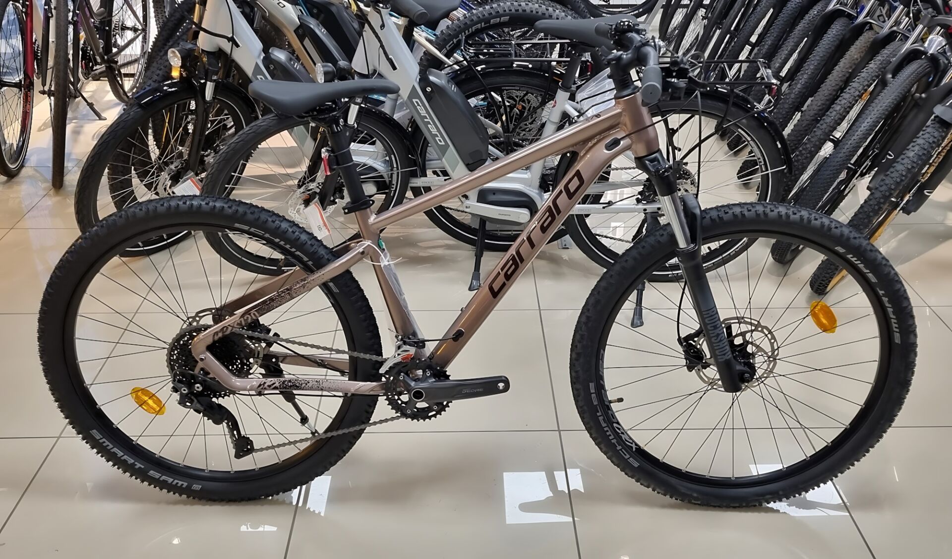 Carraro CRX 720 Dağ Bisikleti 2026 - 20 Vites & Hidrolik Disk Fren | 27.5 Jant (44cm/M) Kızıl Gümüş