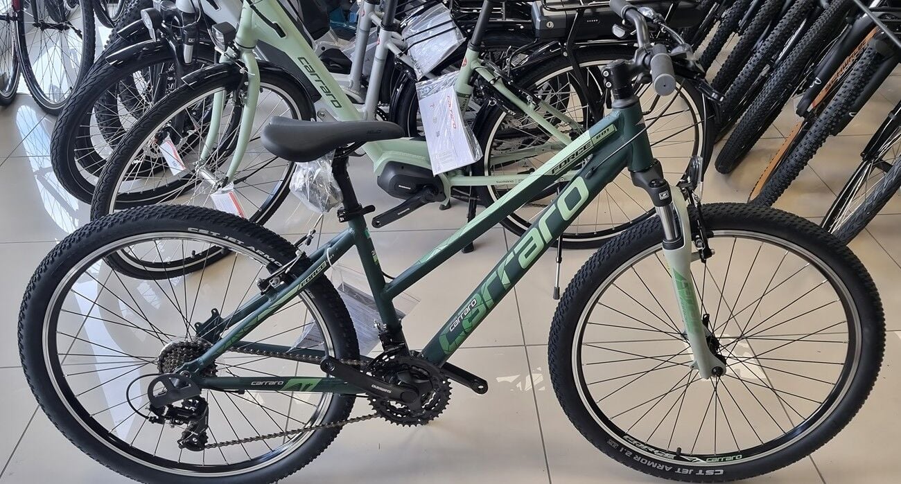 Carraro Force 601 26 Jant Dağ Bisikleti 21 Vites V-Fren Mat Yeşil - 38cm