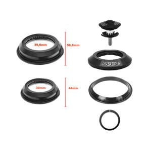 Neco Furç Seti H-156EBK 1.5'' Taper Yarı Rulmanlı