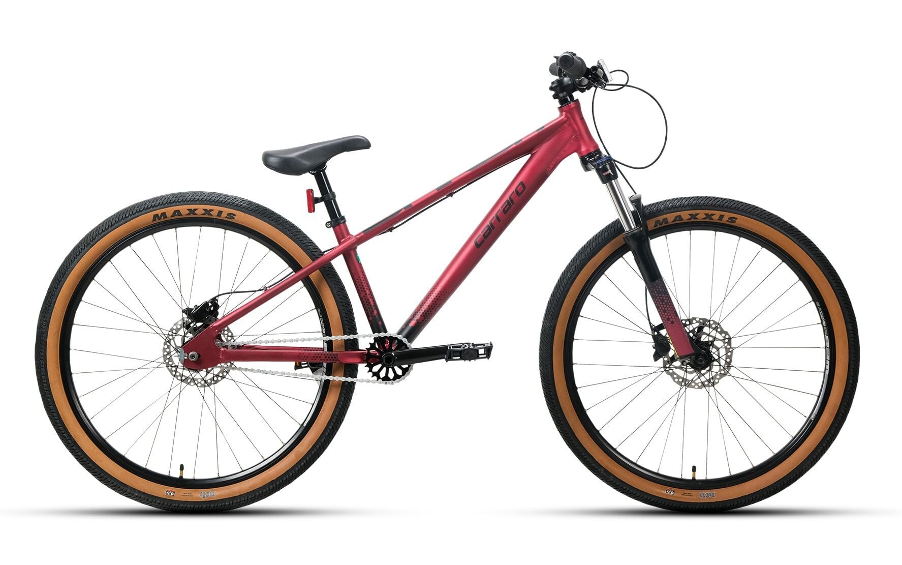 Carraro Bandit Dirt Jump Bisikleti 26 Jant Mat Kırmızı
