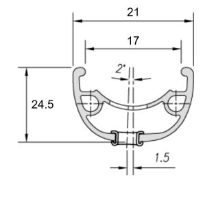Mach1 Stomer Jant Çemberi 28 İnç 28 Delik Disk Fren Siyah