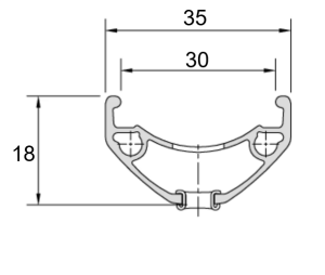 Mach1 MD40 Jant Çemberi 27.5 İnç 32 Delik Disk Fren Yüzüklü Siyah