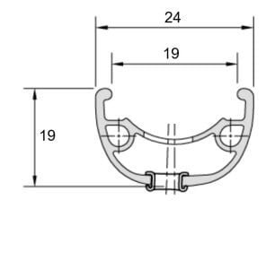 Mach1 Neo Jant Çemberi 28 İnç 32 Delik Disk Fren Yüzüklü Siyah