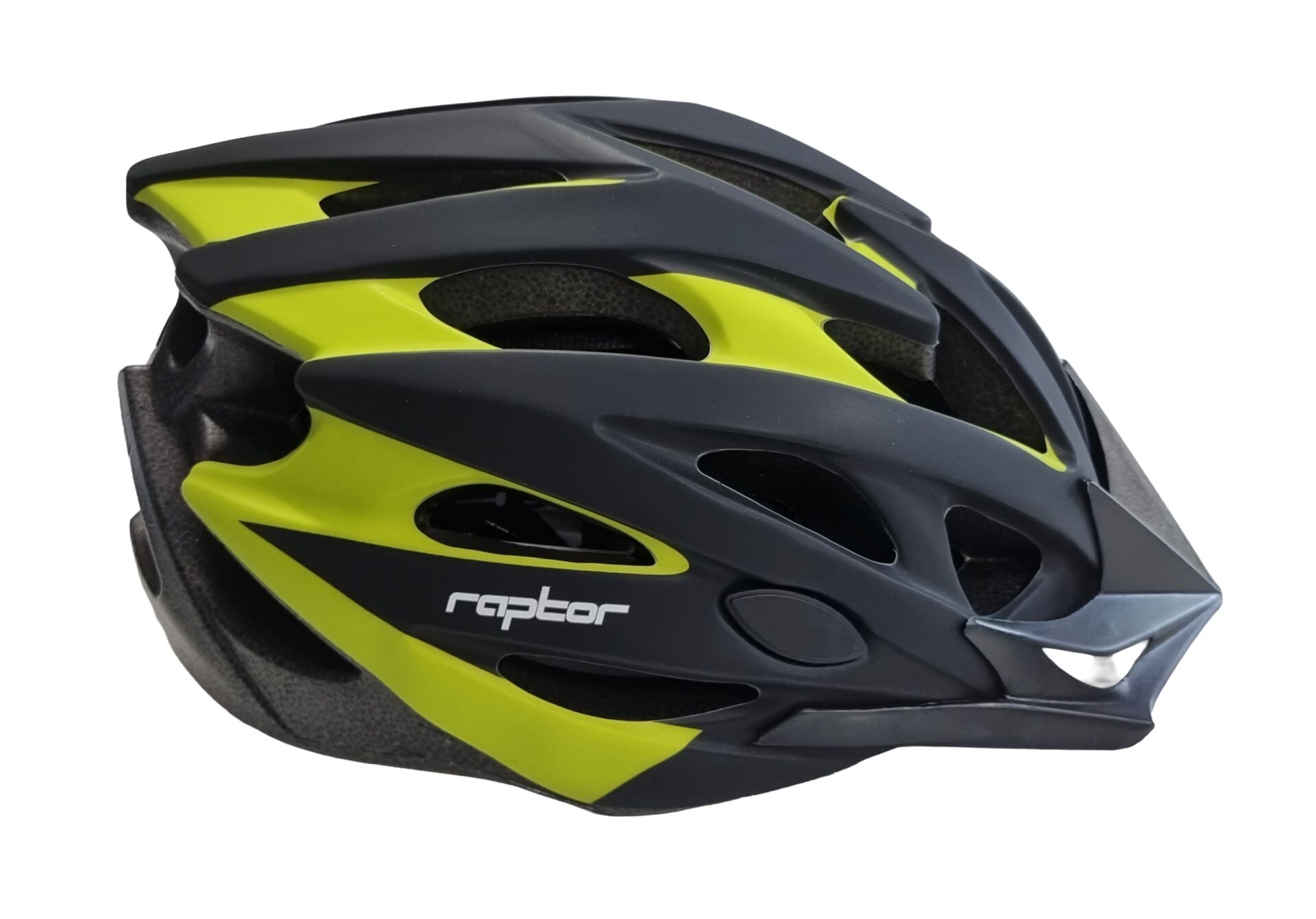 Raptor MV29 Bisiklet Kaskı Işıklı Fileli Mat Siyah/Lime -L Beden-