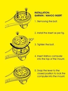 Moon M06 Lamba Gidon Alt Bağlantı Adaptörü Garmin,Wahoo