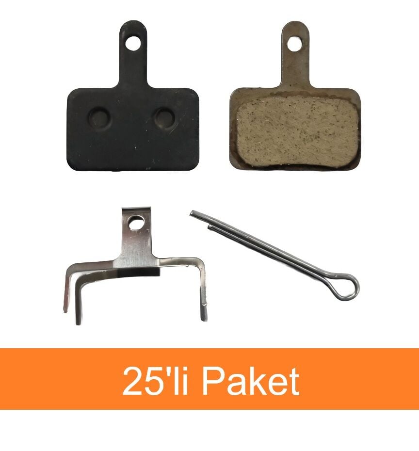 Vona BP-10 Disk Fren Balatası - Shimano B05S Uyumlu (Organik) 25'li Paket