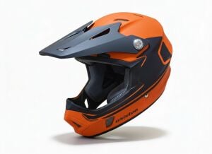 Asistan KS-05 Full Face Bisiklet Kaskı Turuncu - XS Beden