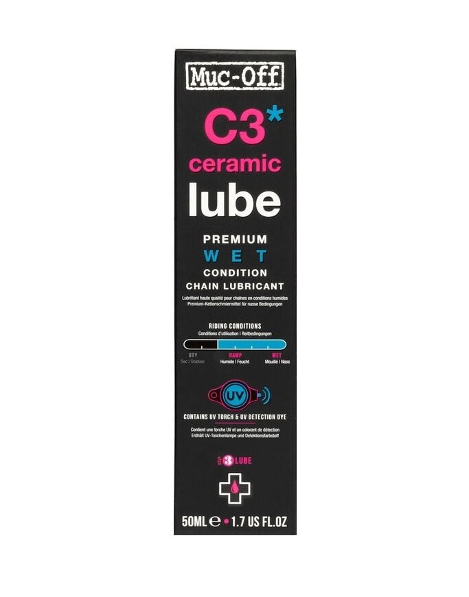 Muc-Off C3 Islak Hava Seramik Zincir Yağı 50ml
