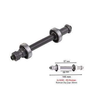 Arka Göbek Mil Borusu Rulmanlı QR 145x68mm