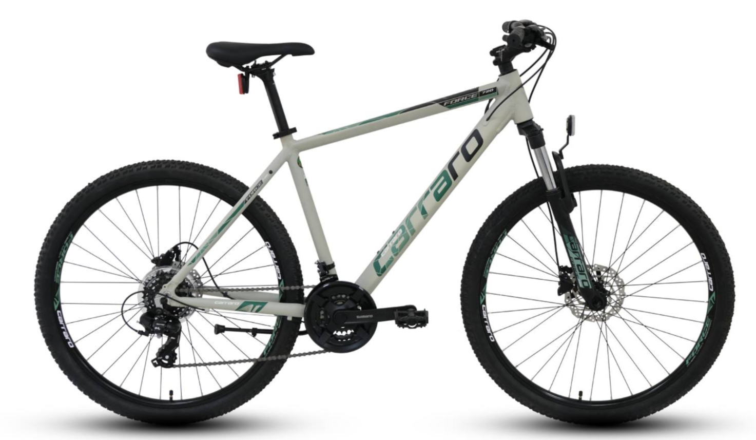 Carraro Force 620 Dağ Bisikleti 26 Jant -38cm- Mat Gri-Yeşil