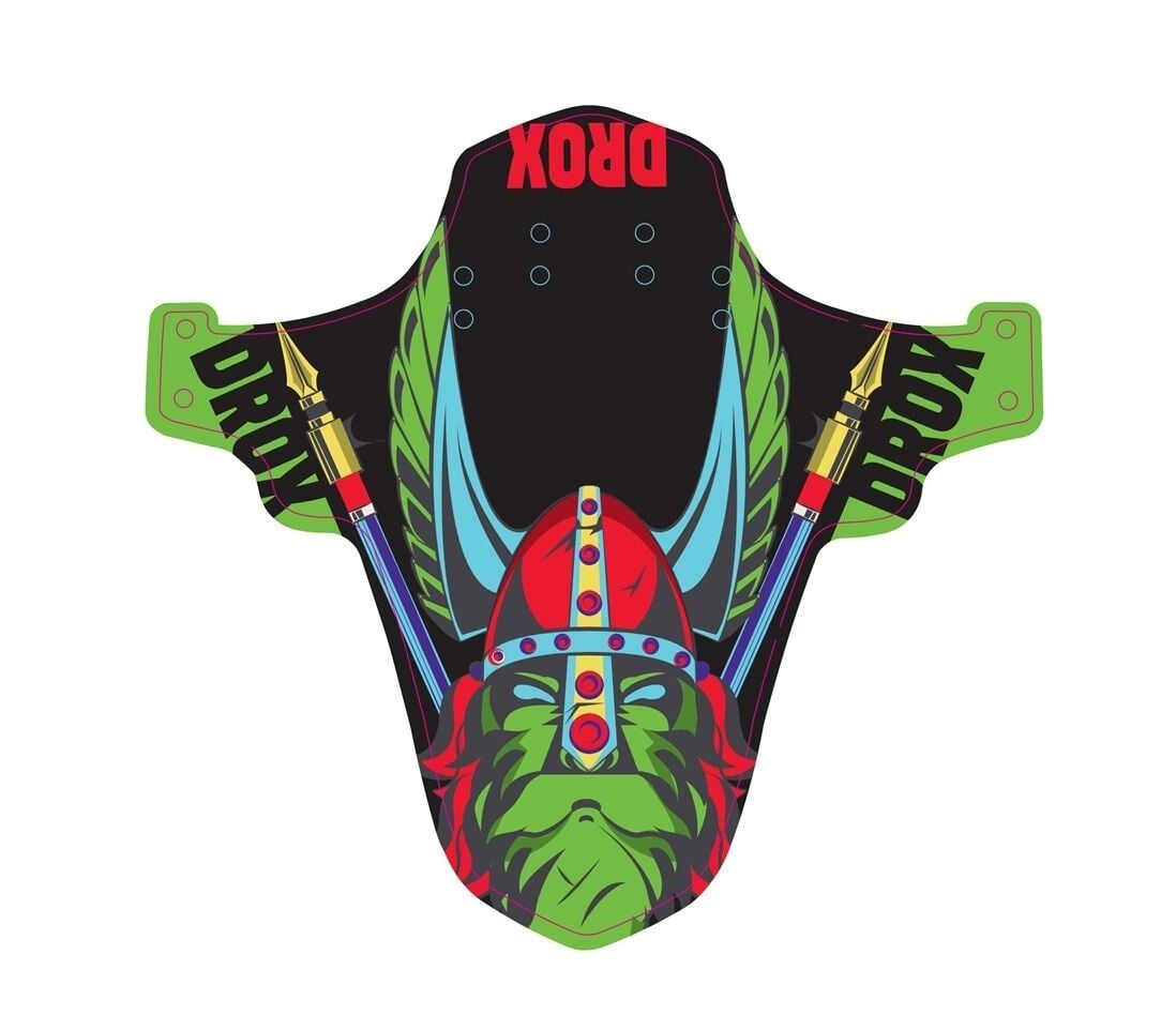 Asistan Drox Bisiklet Ön Çamurluk Viking Desen