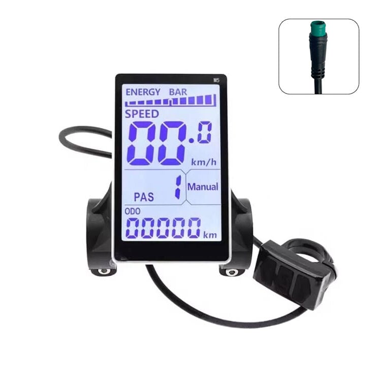 E-Bike HK-M5 48V Ekran 5 Pin Renkli RKS Uyumlu