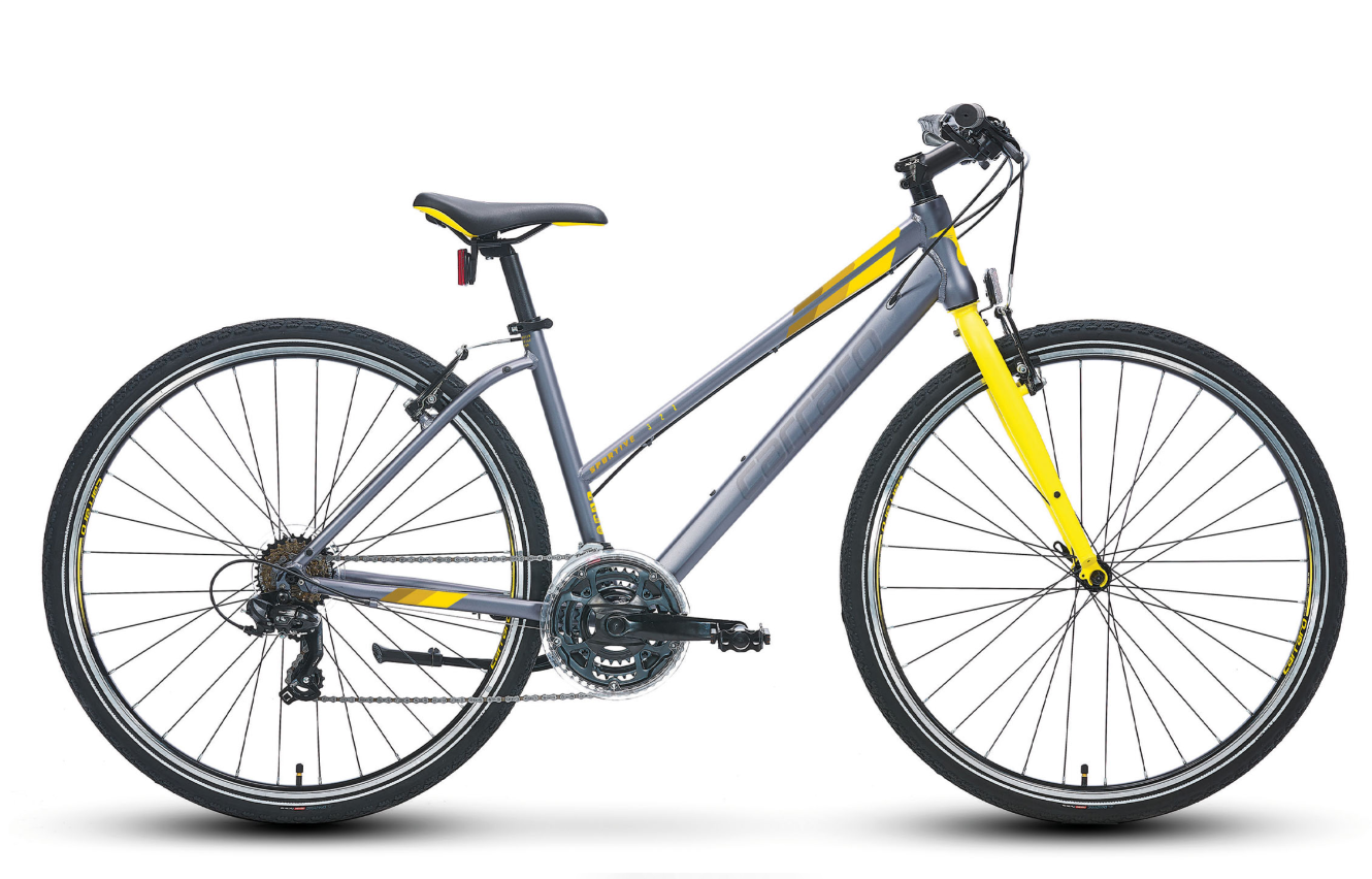 Carraro Sportive 322 28 Jant Şehir Bisikleti 21 Vites - Antrasit Sarı - 44cm -