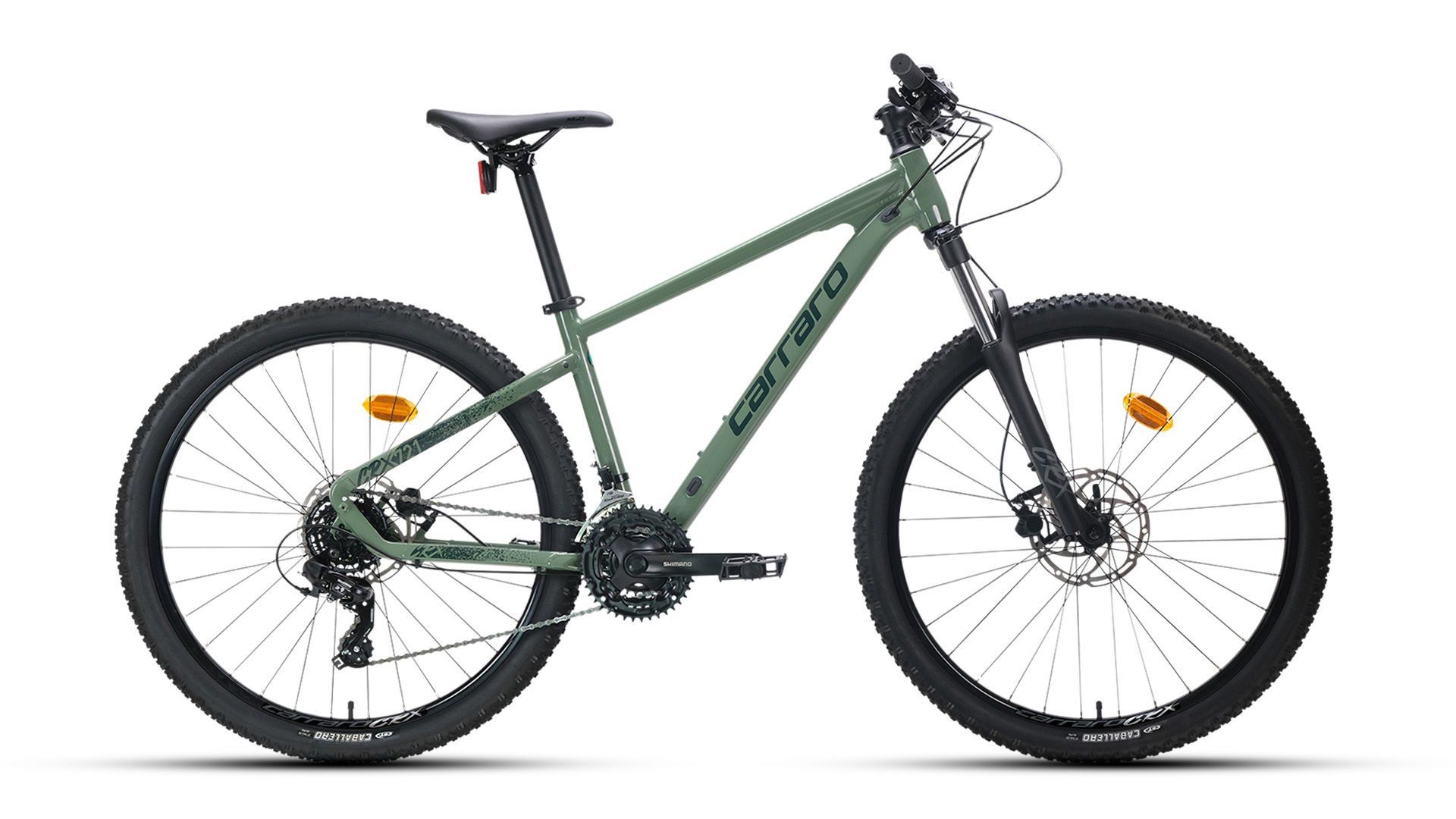 Carraro CRX 721 Dağ Bisikleti 2026 - Hidrolik Disk Fren | 27.5 Jant (44cm/M) Ada Çayı Yeşil