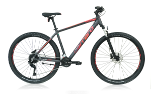 Carraro Force 970C Dağ Bisikleti 2026 - Shimano CUES 2x9 Vites & Hidrolik Fren | 29 Jant (44cm/M) Mat Antrasit Kırmızı