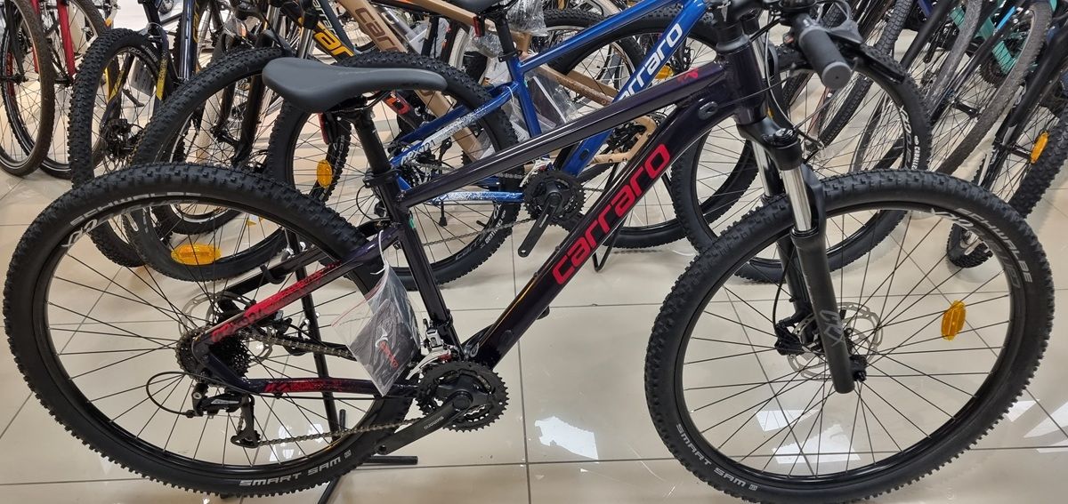 Carraro CRX 924 Dağ Bisikleti 29 Jant - 24 Vites - Karanlık Mor Kırmızı - 44cm -