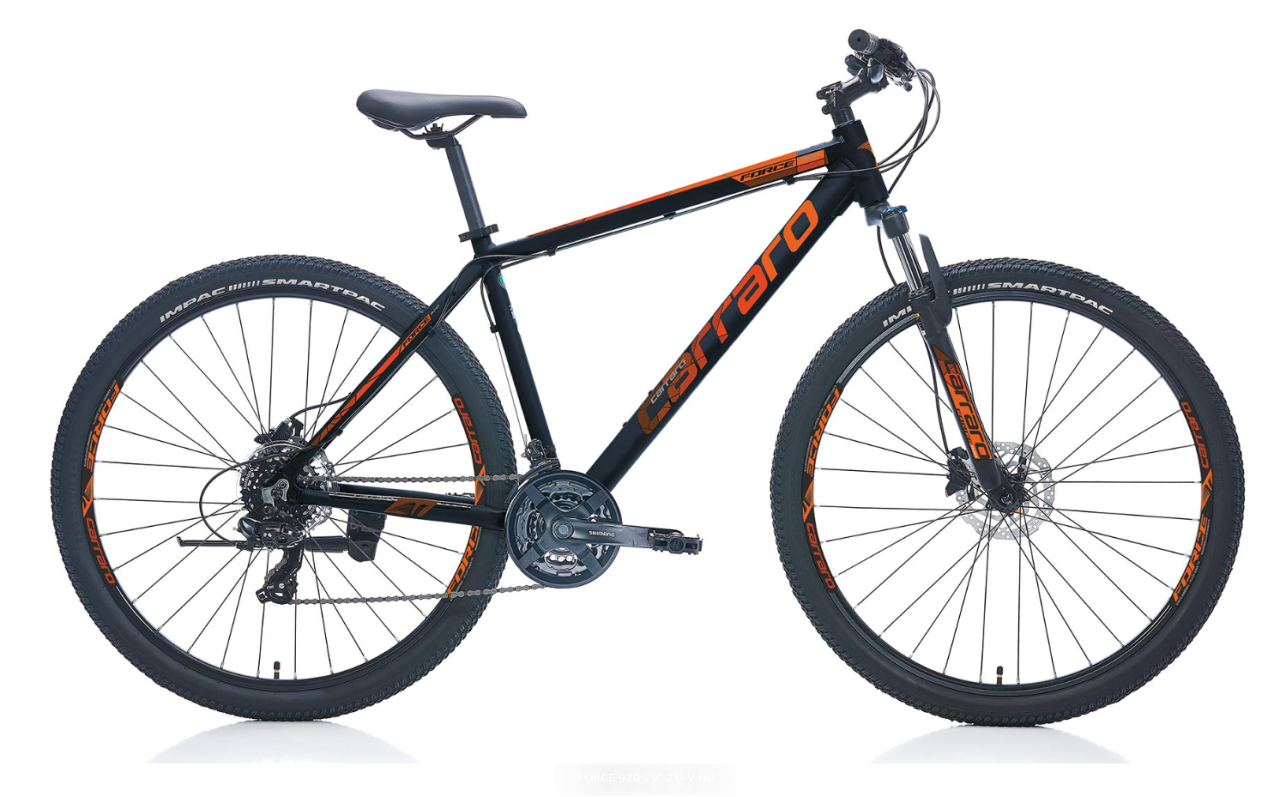 Carraro Force 920 Dağ Bisikleti 29 Jant -44cm -Mat Siyah-Turuncu