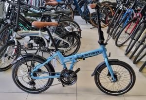 Carraro Flexi 121 HD Katlanır Bisiklet Hidrolik Disk Fren Mavi