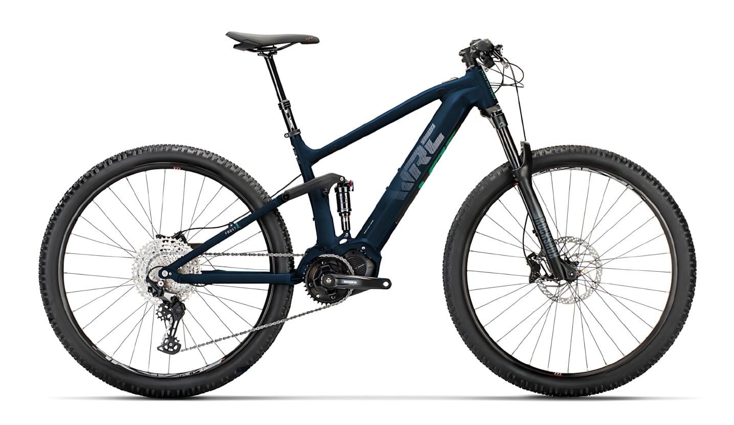 WRC Frost XT E-FS Trail 29 Elektrikli Bisiklet - Mat Koyu Mavi Yeşil 44cm