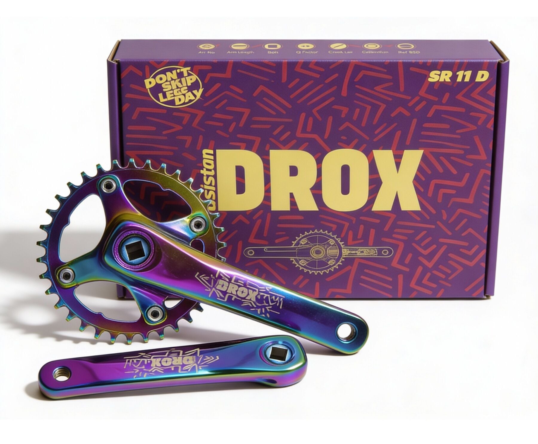Asistan Drox SR-11 Aynakol 34T 170mm Rainbow