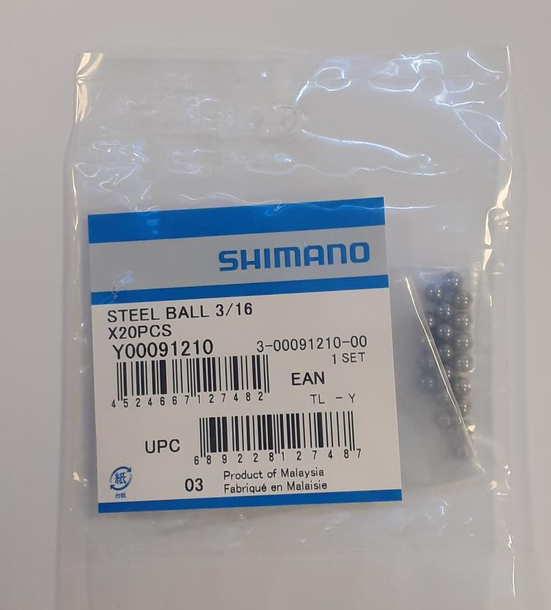 Shimano 3/16 Göbek Bilyası (20adet)
