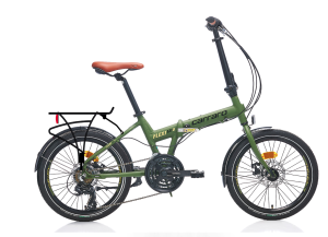 Carraro Flexi 121 D Katlanır Bisiklet Disk Fren Mat Haki