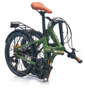 Carraro Flexi 121 D Katlanır Bisiklet Disk Fren Mat Haki