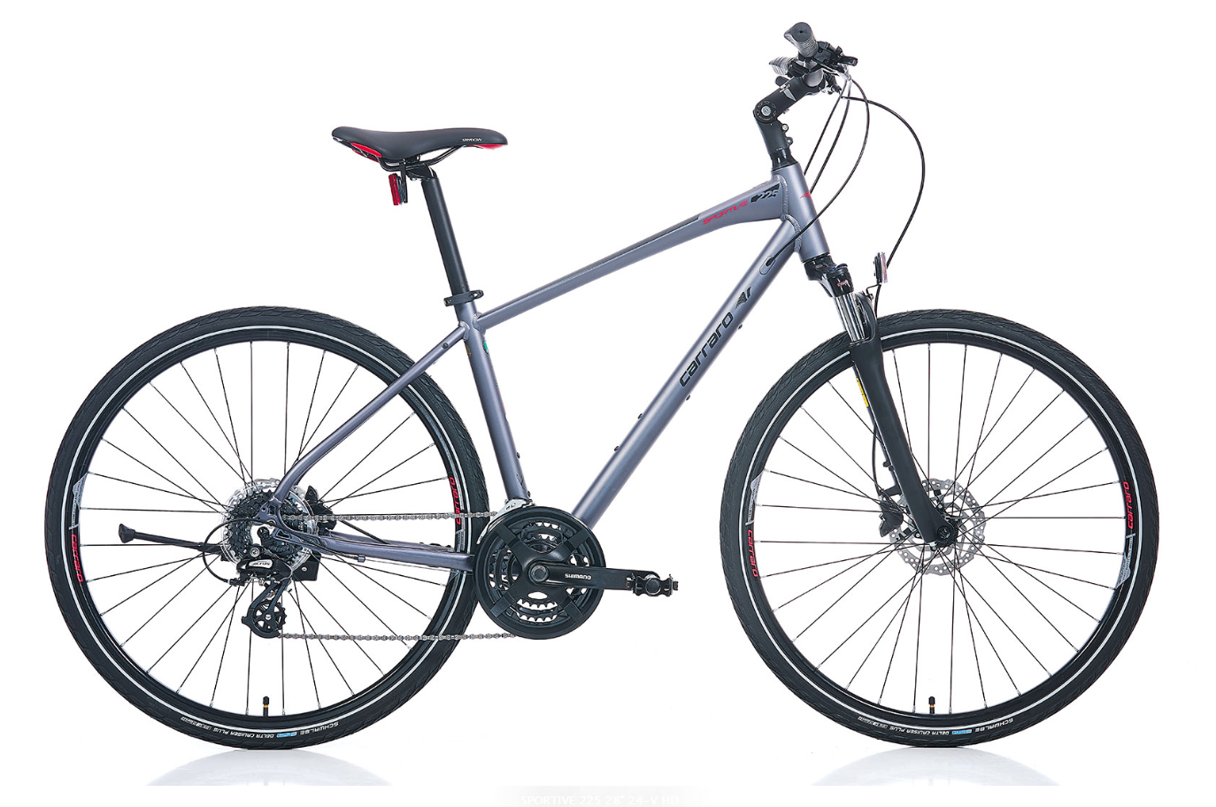 Carraro Sportive 225 Bisiklet -51cm- Mat Antrasit-Siyah-Kırmızı